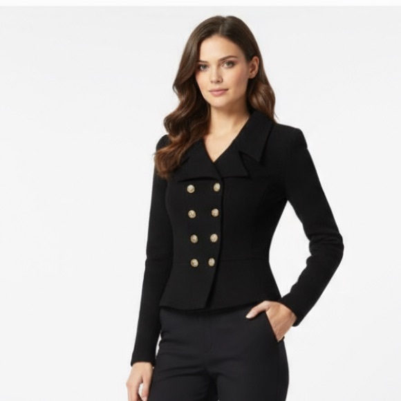 St. John Jackets & Blazers - St John - Gail Knit Double Breasted Jacket